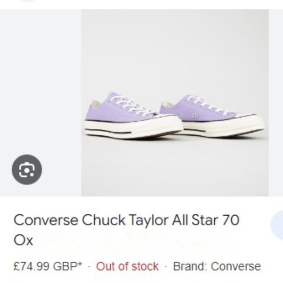 CONVERSE CHUCK TAYLOR ALL STAR 70 OX NWT - Picture 2 of 7